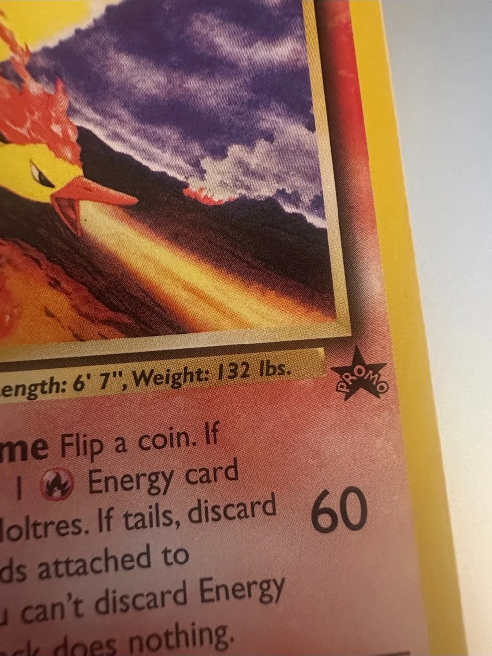 Moltres Pokémon Wizards Black Star Promo Trading Card